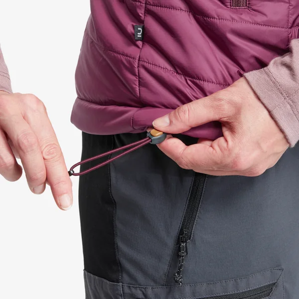 Doudoune de trek sans manches synthétique Femme, MT100 violet