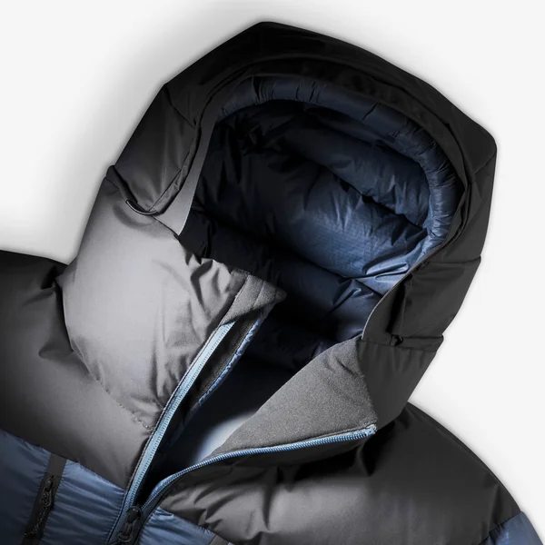Doudoune en duvet à capuche -20°C homme, MT900 gris
