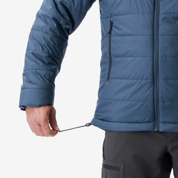 Doudoune synthétique à capuche de trek montagne - Bleu - MT100 - 5 °C - Homme