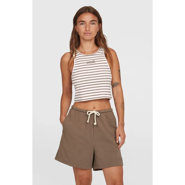 Débardeur Jess Rib | White Yarn Dye Stripe