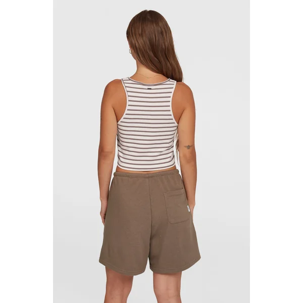 Débardeur Jess Rib | White Yarn Dye Stripe