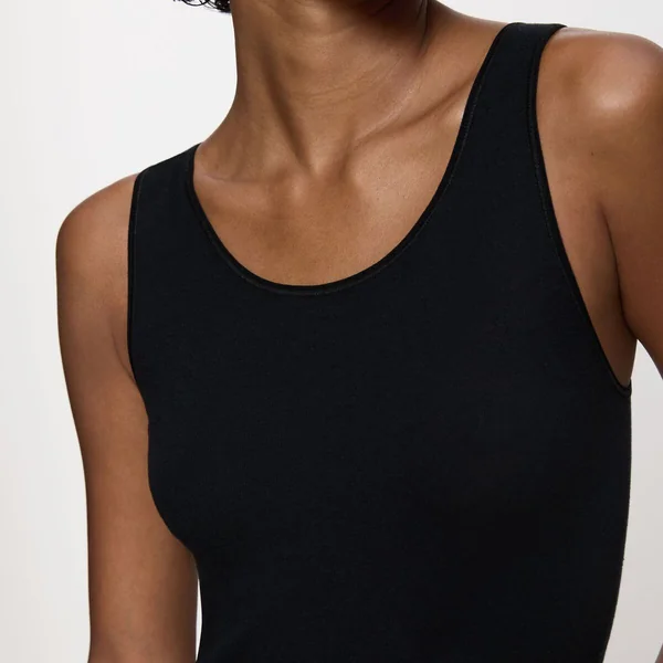 Débardeur noir en coton Triumph