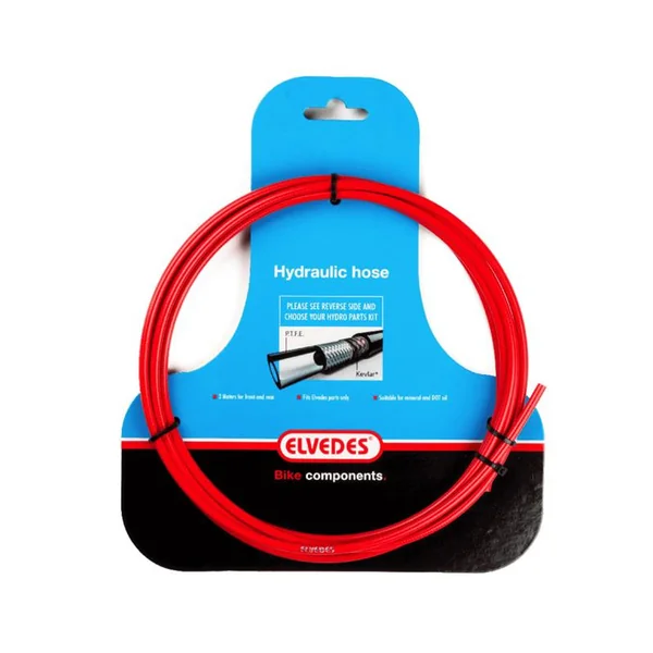 ELVEDES 3m durite rouge specifique Elvedes pour huile Mineral et DOT, Kevlar et PTFE
