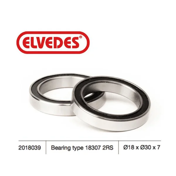 ELVEDES Roulement Type 18307 2RS diamètre 18 x diamètre 30 x 7