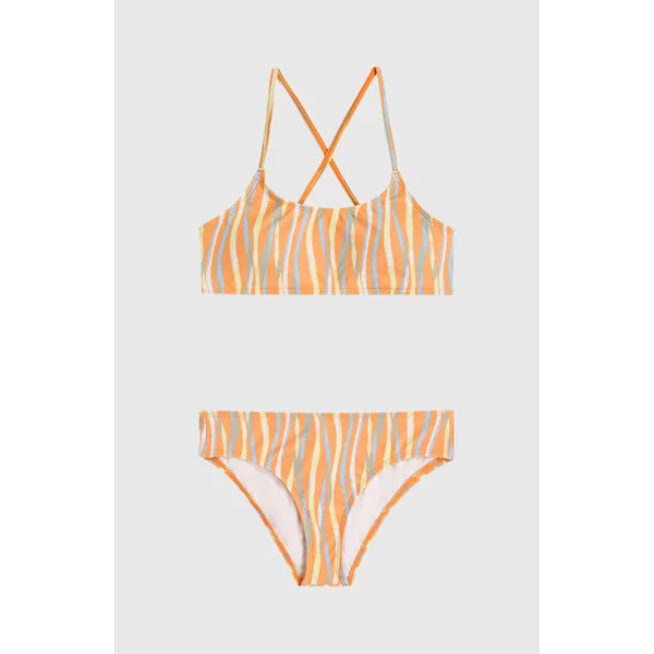 Ensemble de bikinis brassière Essentials | Funky Peach Swirly