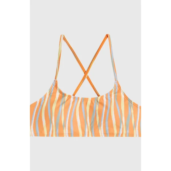 Ensemble de bikinis brassière Essentials | Funky Peach Swirly