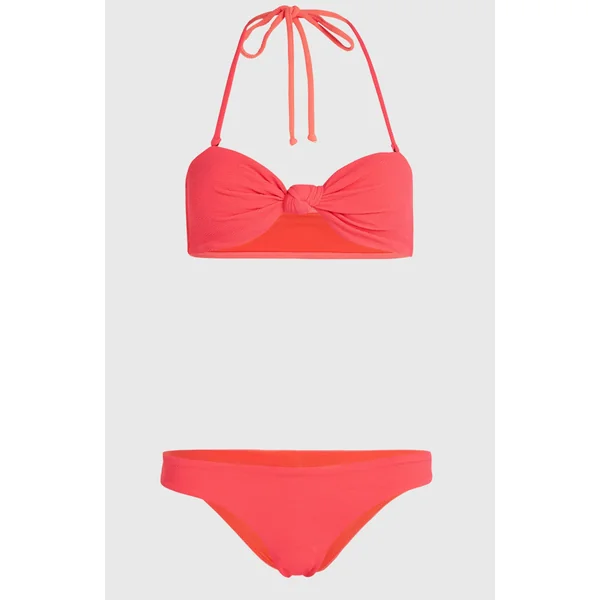 Ensemble de bikinis Knot Bandeau Matira | Pink Flamingo