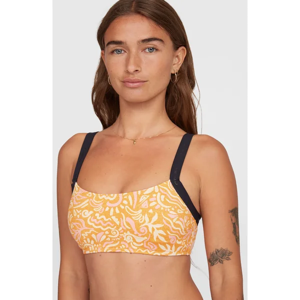 Ensemble de bikinis Sport | Orange Abstract Wave