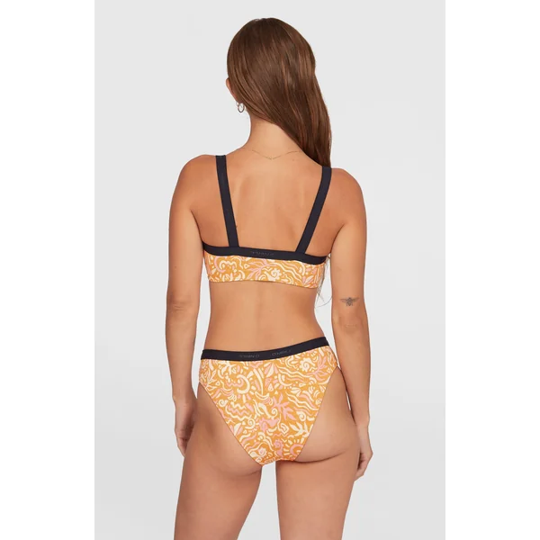 Ensemble de bikinis Sport | Orange Abstract Wave