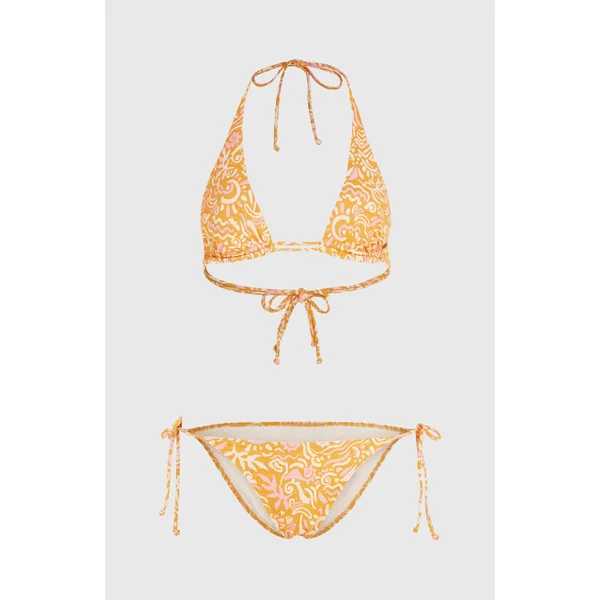 Ensemble de bikinis Women of The Wave Mother Maracas | Orange Abstract Wave
