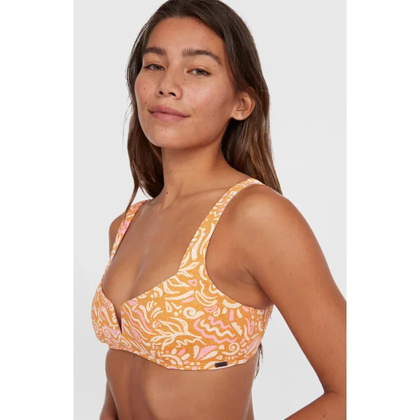 Ensemble de bikinis Women of the Wave Popoyo Matira | Orange Abstract Wave