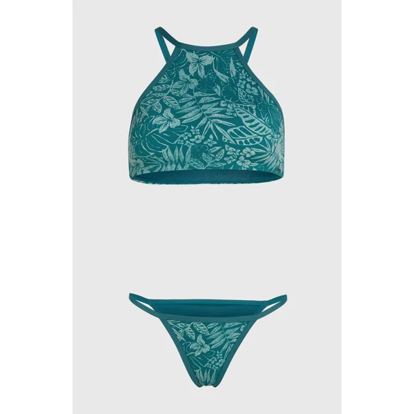 Ensemble de bikinis à col haut | Green Island Sky