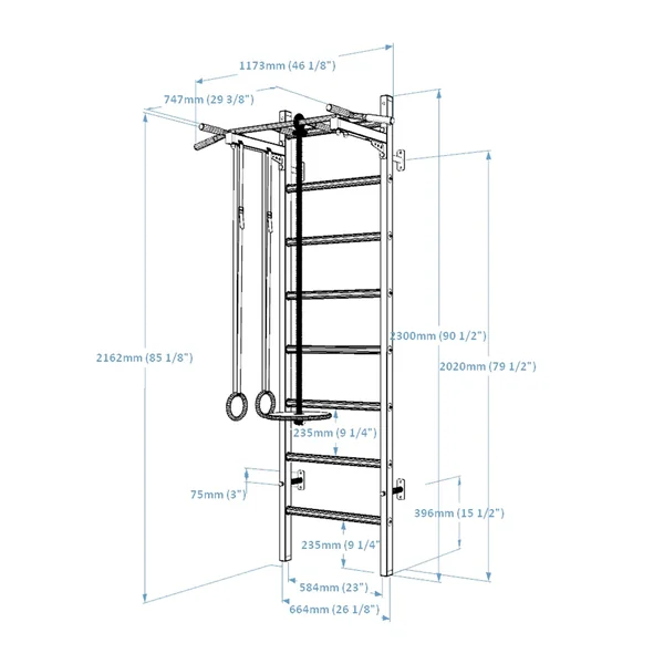 Espalier gymnastique Benchk - 221B+A076