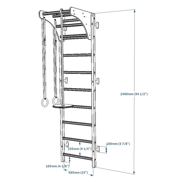 Espalier gymnastique Benchk - 711B + A076