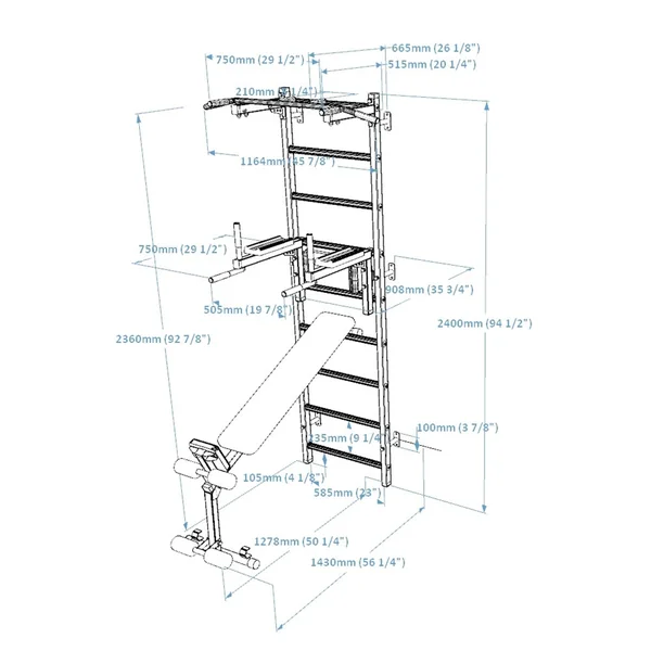 Espalier gymnastique Benchk - 723B