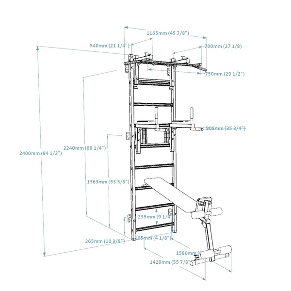 Espalier gymnastique Benchk - 733B