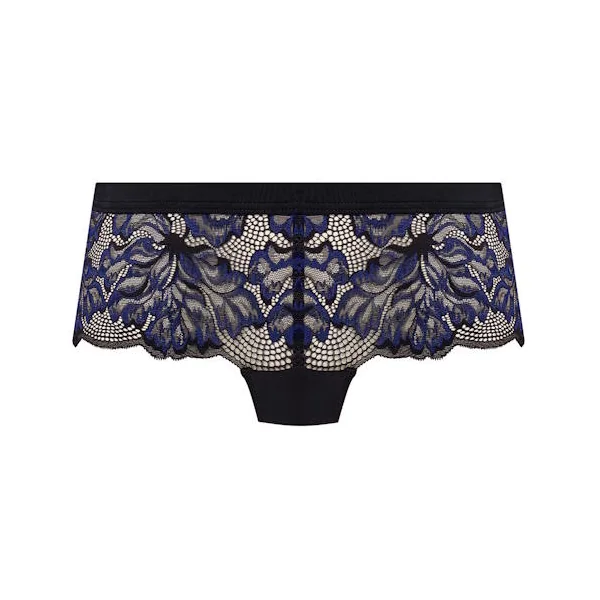 Fantasy Lingerie Emmaline noir/bleu shortie