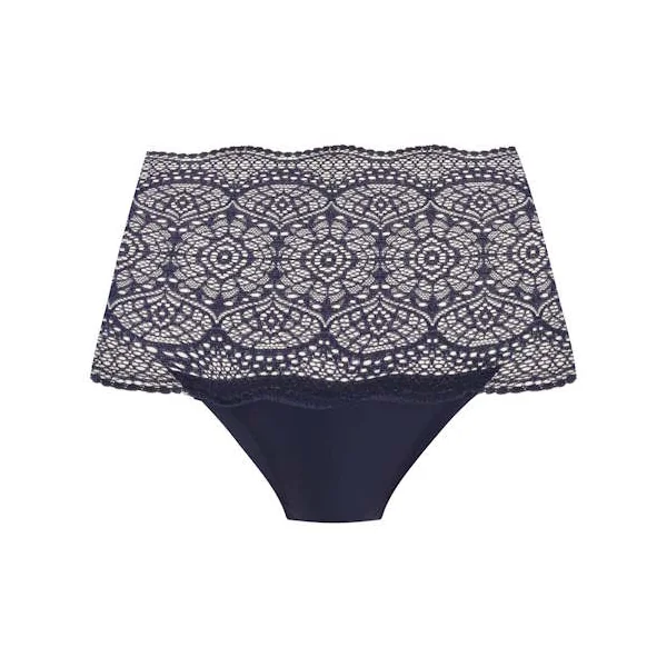 Fantasy Lingerie Lace Ease bleu marine slip