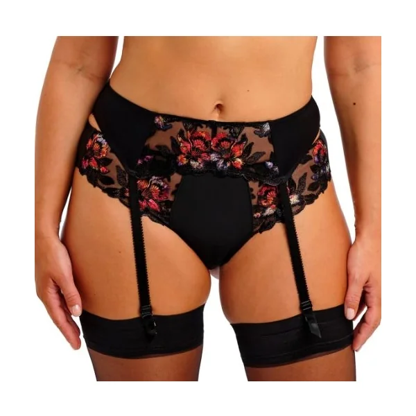 Fantasy Lingerie Magdalena noir jarretelles garter belt