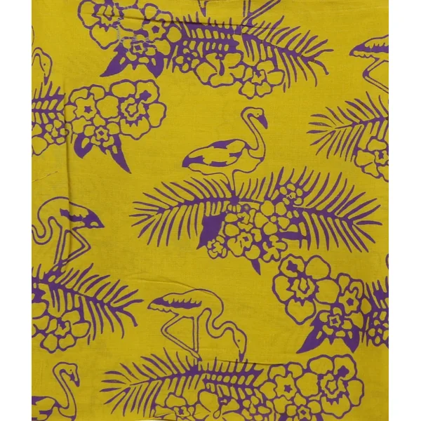 Foulard flamant jaune