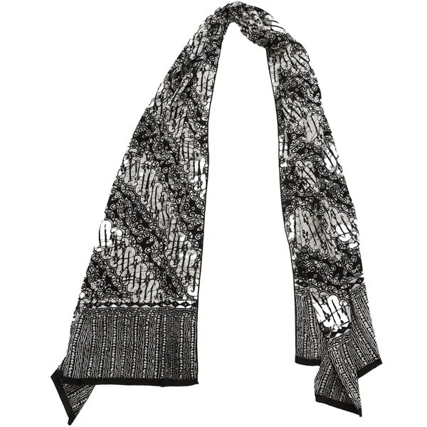 Foulard Lavandou noir et blanc