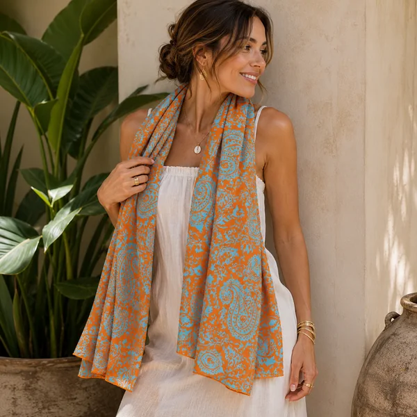 Foulard Pampelonne orange