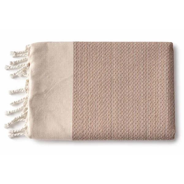 Fouta abeille coton Calanca beige