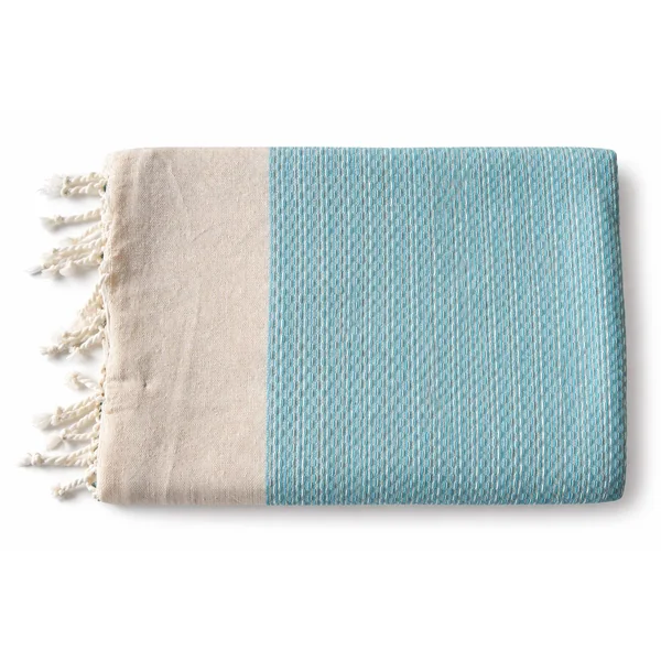 Fouta abeille coton Calanca turquoise