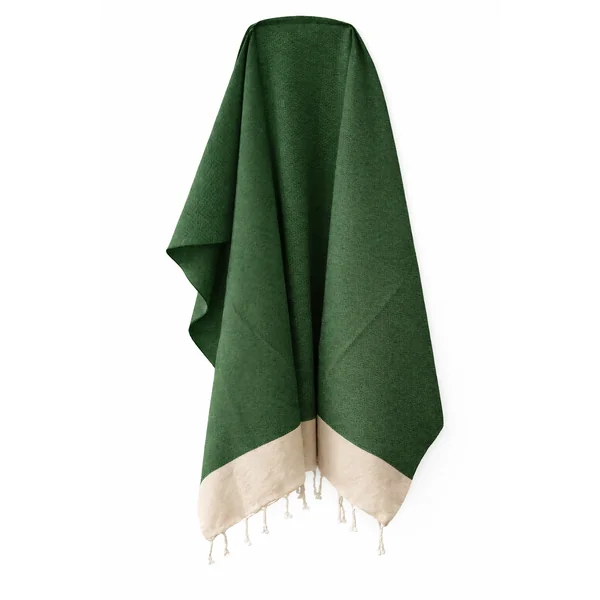 Fouta abeille coton Calanca vert foncé