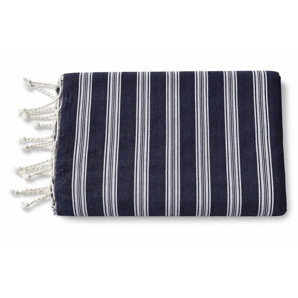 Fouta coton Riva bleu marine