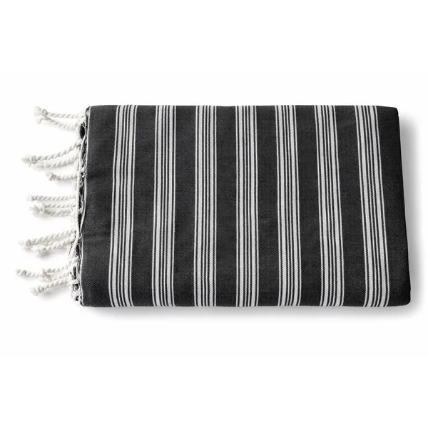 Fouta coton Riva gris foncé