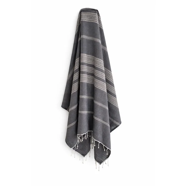 Fouta coton XXL Horizon Gris