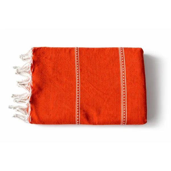 Fouta coton XXL Horizon Orange