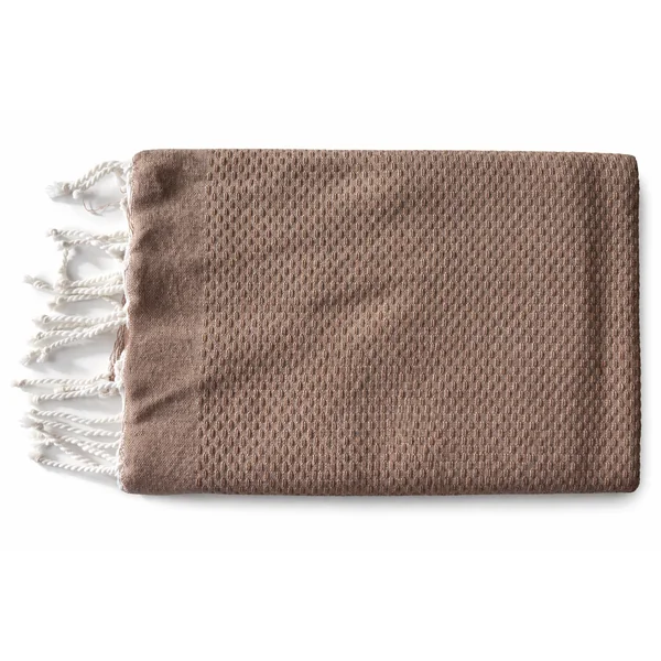 Fouta nid d'abeille Solea beige