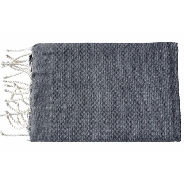 Fouta nid d'abeille Solea gris