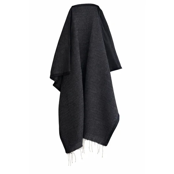 Fouta nid d'abeille Solea noir