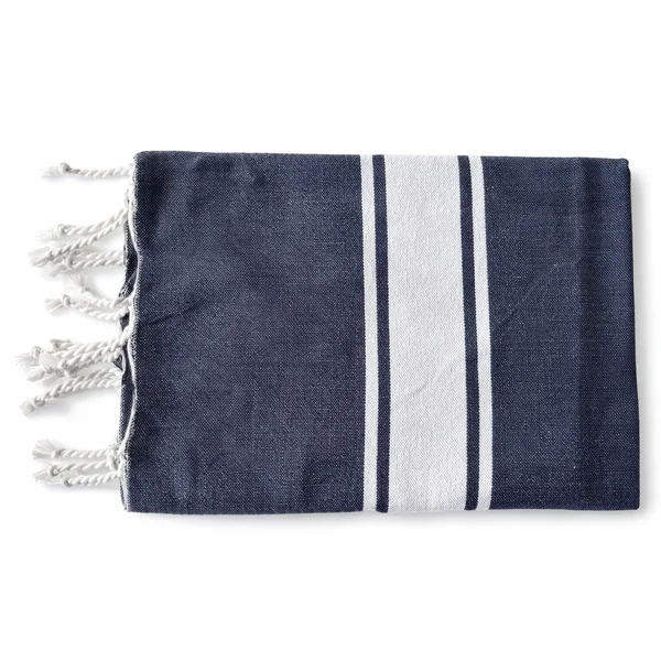Fouta plate coton Nova bleu marine