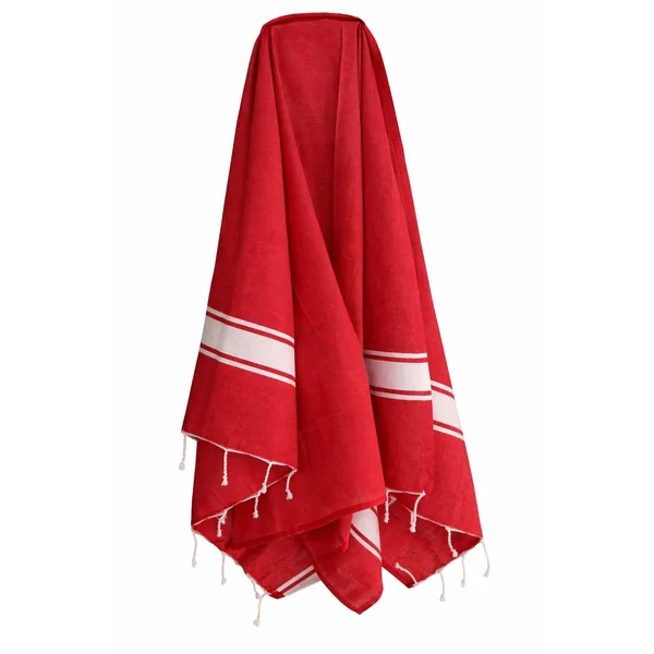 Fouta plate coton Nova rouge