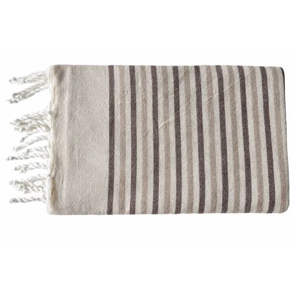 Fouta plate coton Rivage beige