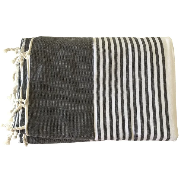Fouta XXL Matmata Elégance noir
