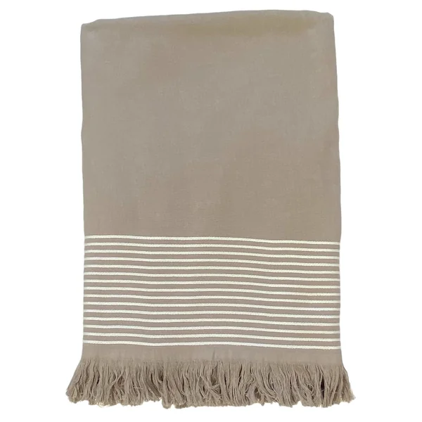 Fouta éponge Paski taupe