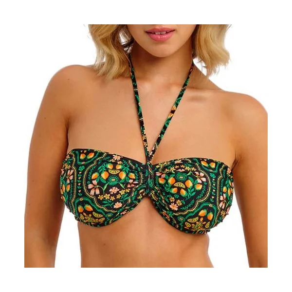 Freya Swim Sunset In Seville noir/print soutien-gorge bikini corbeille
