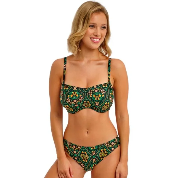 Freya Swim Sunset In Seville noir/print soutien-gorge bikini corbeille