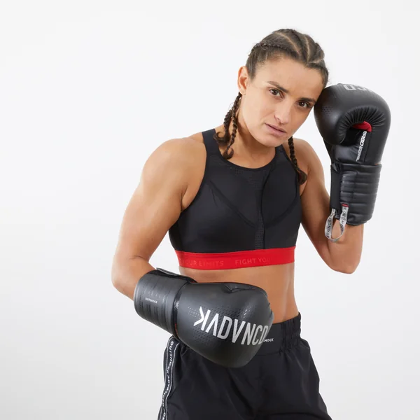 Gants de boxe avec maintien articulaire du poignet, noir