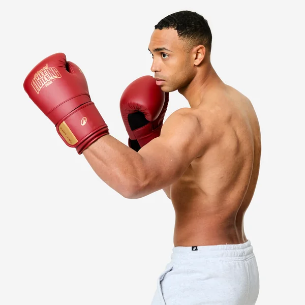 Gants de boxe training avec mousse ergonomique, rouge