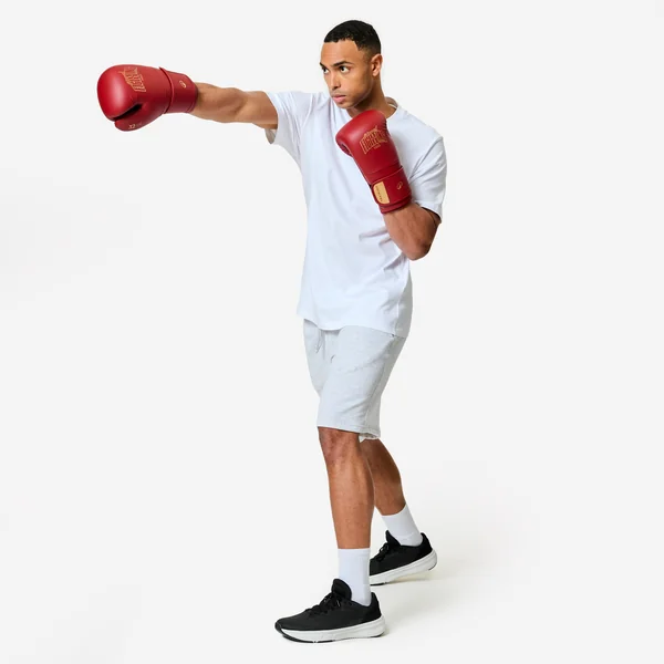 Gants de boxe training avec mousse ergonomique, rouge