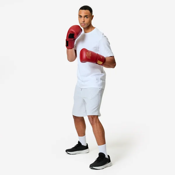 Gants de boxe training avec mousse ergonomique, rouge