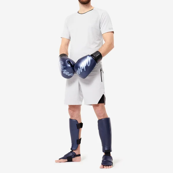 Gants de kick-boxing et muay-thaï adulte, bleu