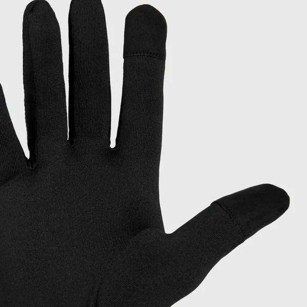 Gants de running tactiles adulte - kiprun warm 100 v2 noir