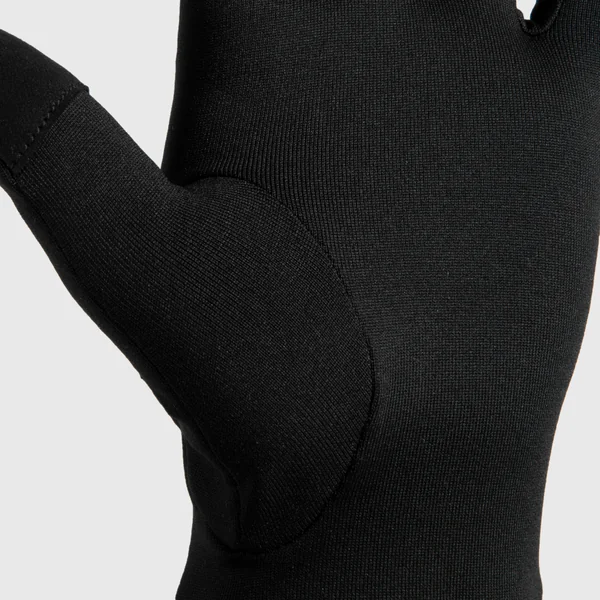 Gants de running tactiles adulte - kiprun warm 100 v2 noir